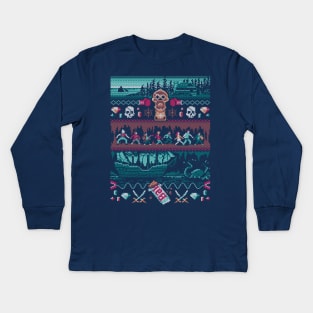 Christmas in the Goondocks Kids Long Sleeve T-Shirt